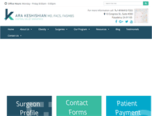 Tablet Screenshot of dssurgery.com
